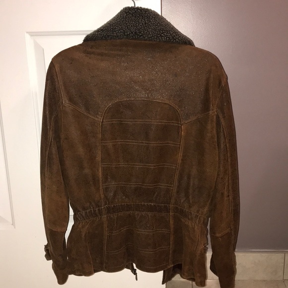 Vintage guess leather bomber jacket - Picture 2 of 2